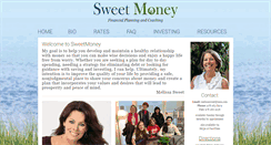 Desktop Screenshot of melissasweetmoney.com